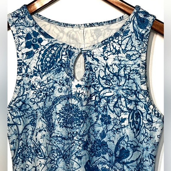 Nuu Muu hiking dress, exercise dress, stretchy, sleeveless, floral leaf print M - Picture 3 of 8